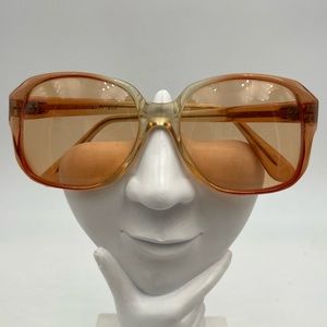 Vintage Diplomat Brown Translucent Oval Sunglasses Frames H350